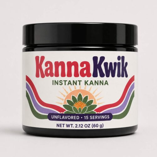 *COMING SOON – PREORDER NOW!* KannaKwik – Instant Kanna Uplifting Drink Mix – Unflavored – 15 Serving Jar